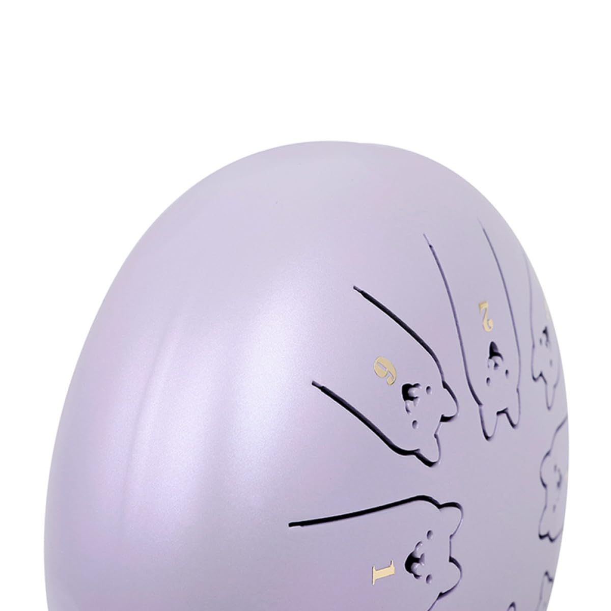 Veemoon Tambour de Langue Pourpre en Alliage de Titane Acier 5,5 Pouces, Instrument de Percussion Unique et Facile à Utiliser pour Débutants et Percussionnistes