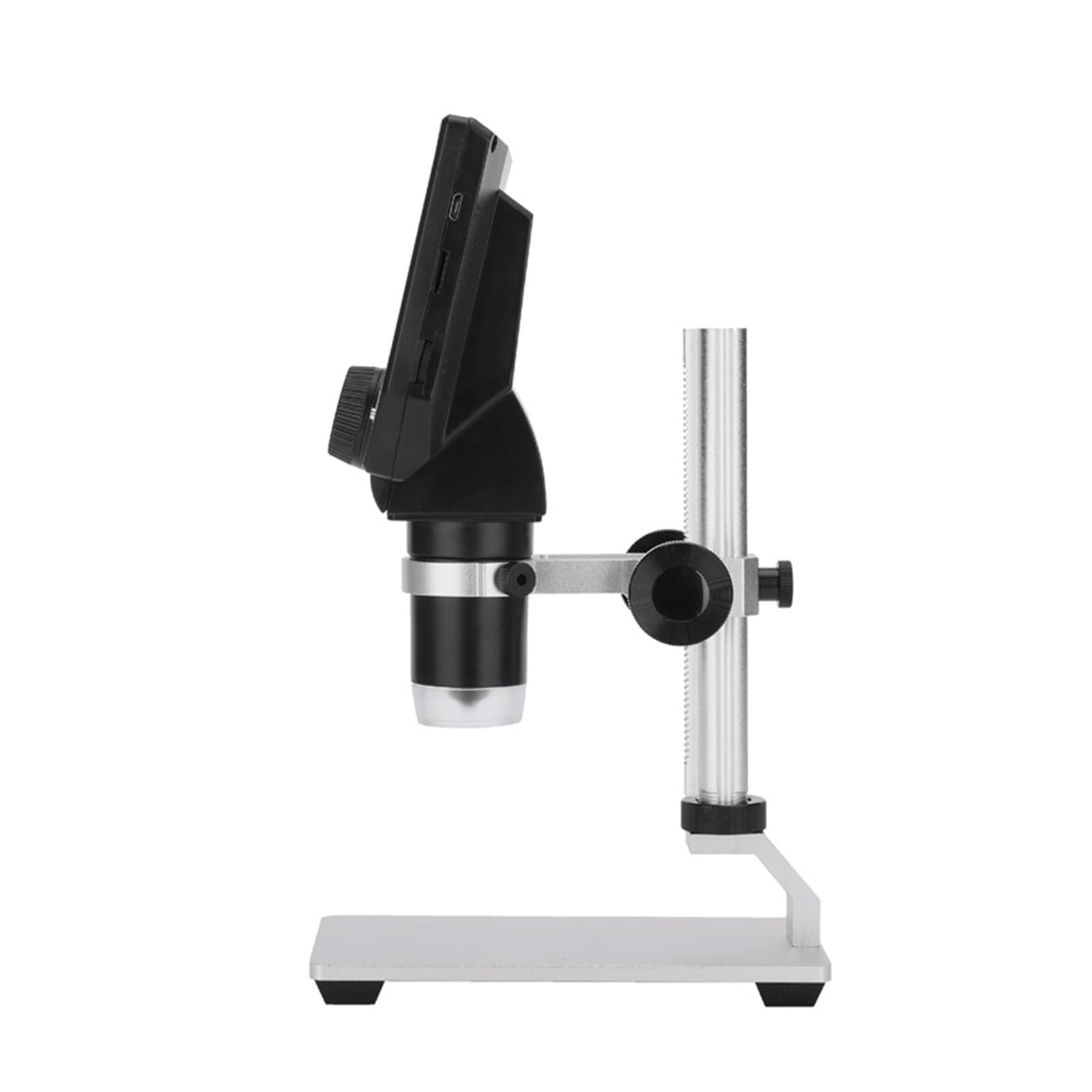 Lente de Microscopio, Microscopio USB electrónico 1-1000X Microscopios de Video Soldadura Digital 4.3 "LCD HD Cámara Aumento 8 LED Lupa Soporte Metal