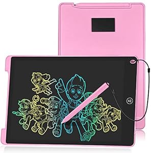 HOMESTEC Colourful LCD Writing Tablet, 12inch Drawing Board Kids Toys Pad Graphic Board Handwriting Doodle with Lock-Key…