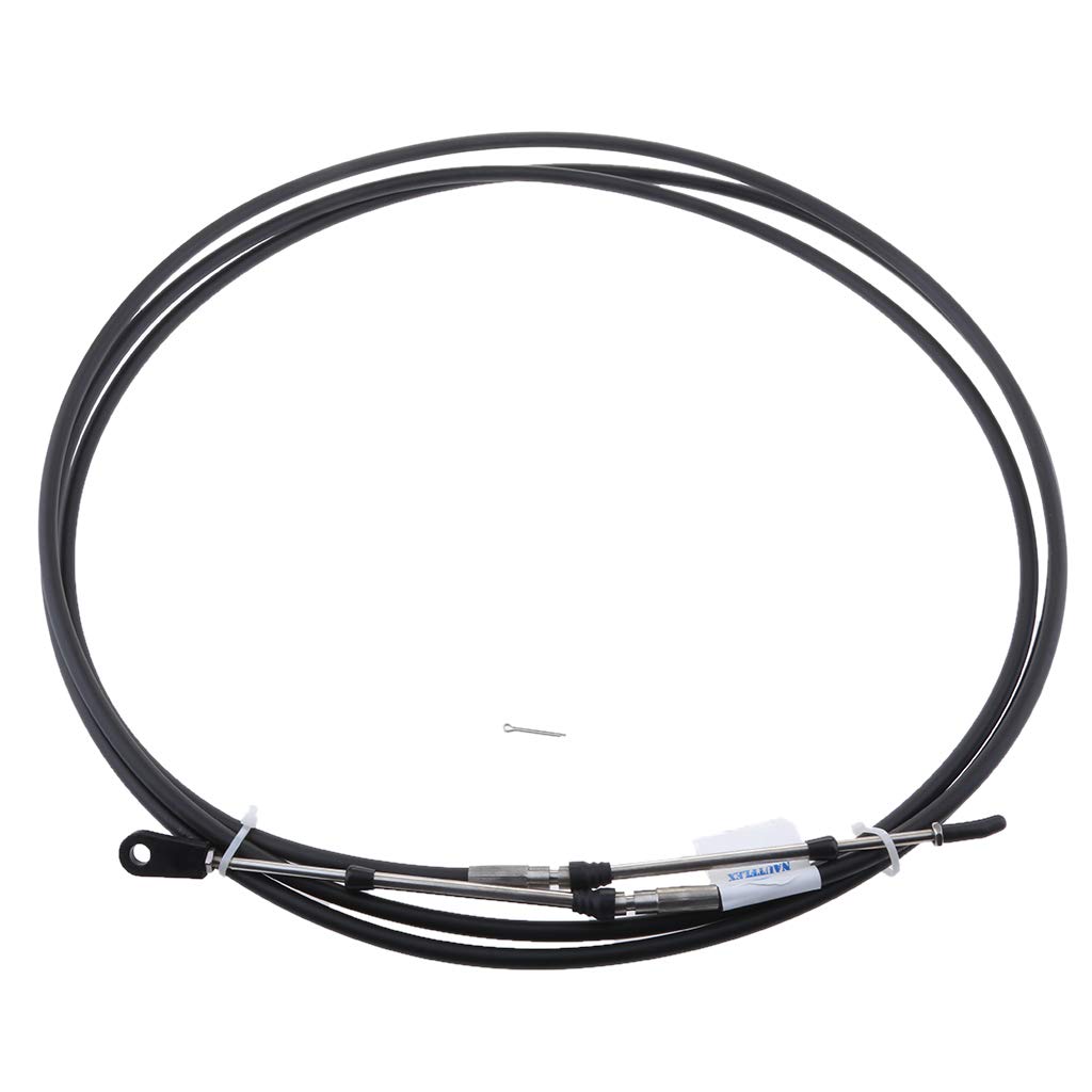 2pcs 13ft Câble De Commande D'accélérateur De Moteur Hors-Bord De Bateau pour Yamaha Hors-Bord