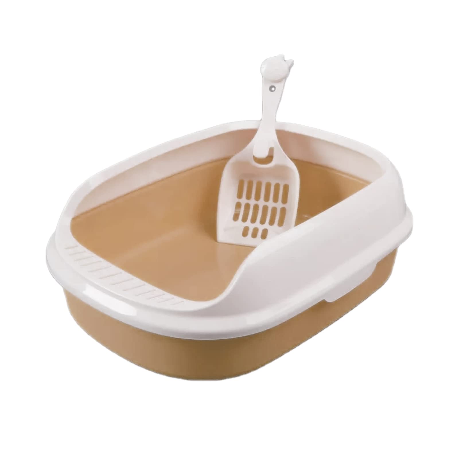 Emily Pets Cat Litter Tray Hygienic Litter Box Cat Litter Box Tray for Cats -1 Litter Box Tray + 1 Scoop Free(Peach) (B0BKSXCZXT) Amazon Price History, Amazon Price Tracker