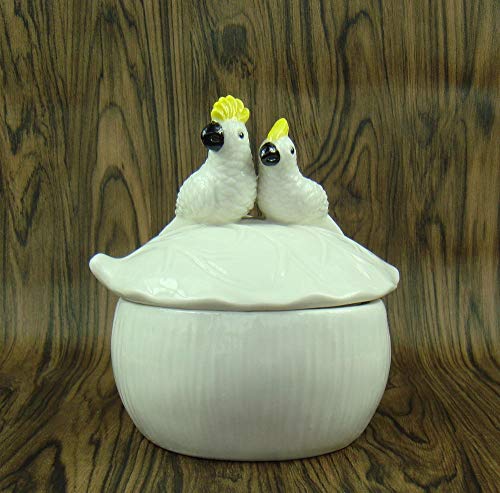 Pot de stockage de perroquet en porcelaine pour cadeau de mariage
