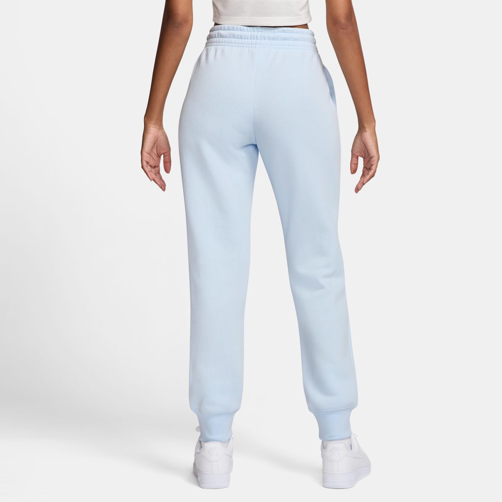 Nike Sportswear Phoenix Fleece Damen-Trainingshose Mit Mittelhohem Bund, Blue Tint/Sail, FZ7626-4... Ansicht 3