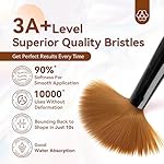 Saviland 3pcs Acrylic Nail Brush Set, Size 8/10/14 Kolinsky Acrylic Nail Brushes for Acrylics Application, Acrylics Powder Nails Art Extension with Black & White Handle for Beginner & Professional - Image 2