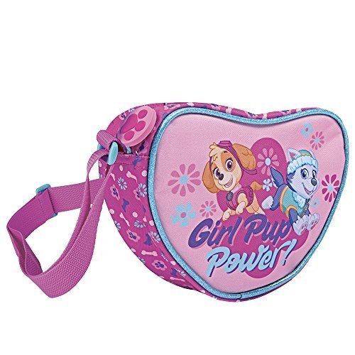 Paw Patrol Schoudertas Hartvormig voor Kleine Meisjes - Roze Handtas voor Kinderen 3 4 5 Jaar met Pup Skye en Everest… - Image 4
