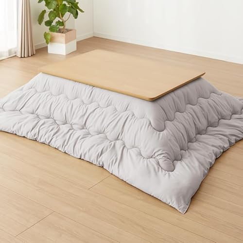 リコメン堂 こたつ掛布団 長方形 単品 185×235cm 選べる12色 こたつ用布団 あったか こたつ掛け布団 抗菌防臭 洗える シンプル シルバーグレーの商品画像（Amazon）