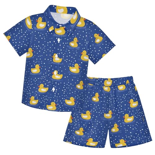 Image of Boccsty Ice Cream Drip Boy Summer Shorts Sets Hawaiian Toddler Boys T-Shirt & Pants 2 Pcs 3T-10T