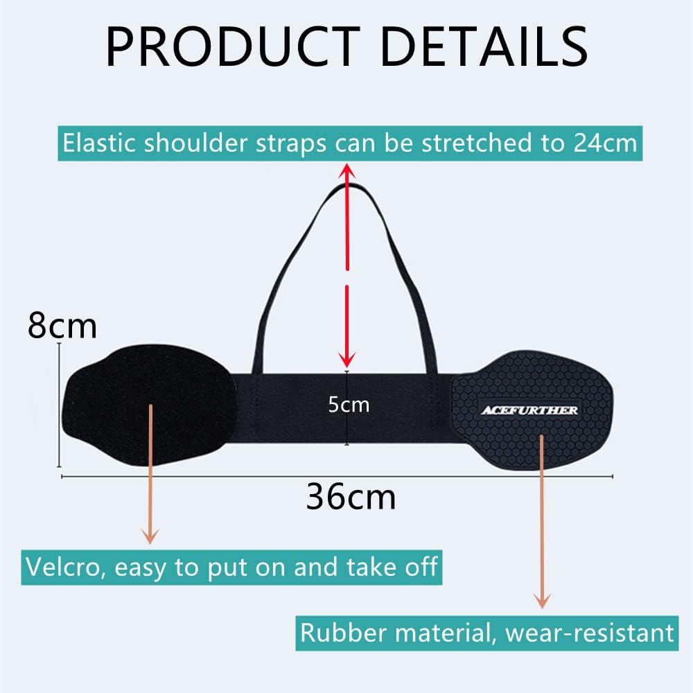 Yolistar Protezione Scarpe Moto,Moto Copriscarpe,Leva del Cambio Accessori,Resistente all'abrasione Gomma (Black)