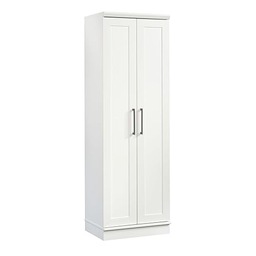Sauder HomePlus Storage Cabinet/ Pantry cabinets, Soft White finish