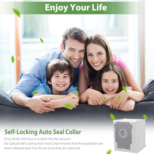 26 Pack Vacuum Bags for iRobot Roomba i7, i7+, i7Plus, i8, i8+, i3, i3+, i4, i4+, i6, i6+, j7, j7+, s9, s9+, s9Plus, i & s & j Series Clean Base Automatic Dirt Disposal Bags