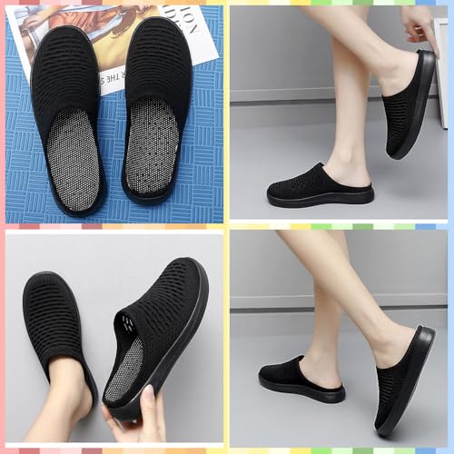 Women's Orthopedic Mesh Mules – Lightweight Slip-On Clogs with Arch Support, Breathable Backless Walking Shoes for Work, Travel & Everyday Comfort 6