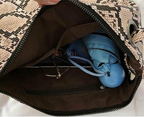 Bolso Clutch Oversized Estampado Serpiente Mujer miniatura 6