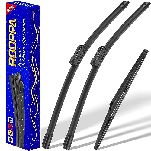 Rooppa 3 Limpadores de Substituição para Toyota Prius 2016-2021, Palhetas de Limpador de Para-Brisa Substituição de Equipamento Original - 28'/16'/16' (Conjunto de 3)