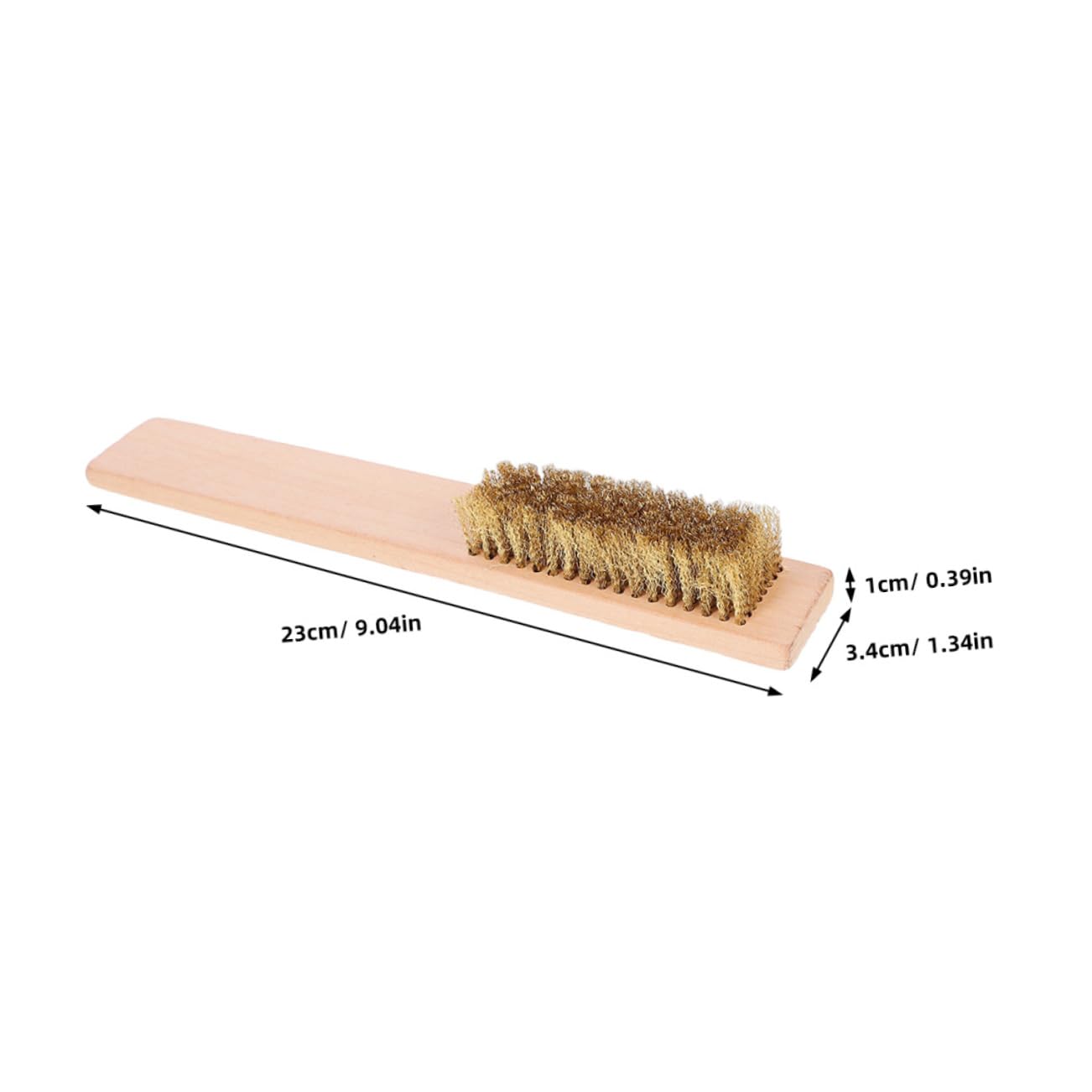 Totority Wooden Handle Ski Brush Deep Cleaning Brush for Skiing Board Snowboard