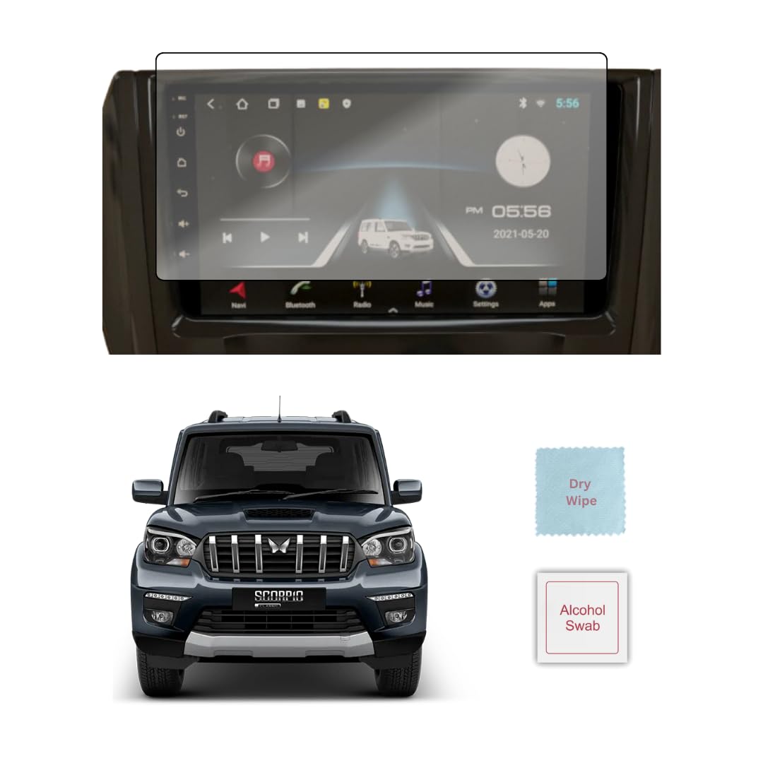 7H Infotainment Display Screen Protector,Stain,Scratch & Impact Resistant,Touch compatible for Mahindra Scorpio Classic-image-15