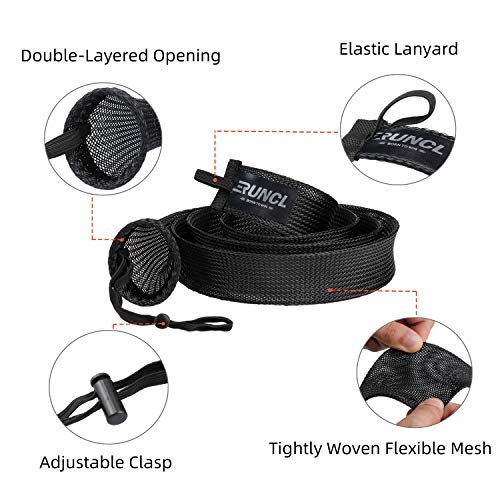 Image of RUNCL Fishing Rod Sleeves & Reel Bags, Spinning /Casting Rod Socks & Spinning /Baitcasting Reel Covers - Protection Solution, Space Saver, Perfect Storage - Fishing Pole Sleeves & Reel Pouch (2 Pack)