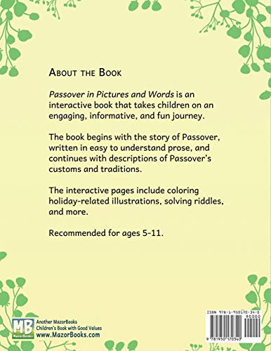 Passover in Pictures and Words: An Interactive Guide For Kids: 3