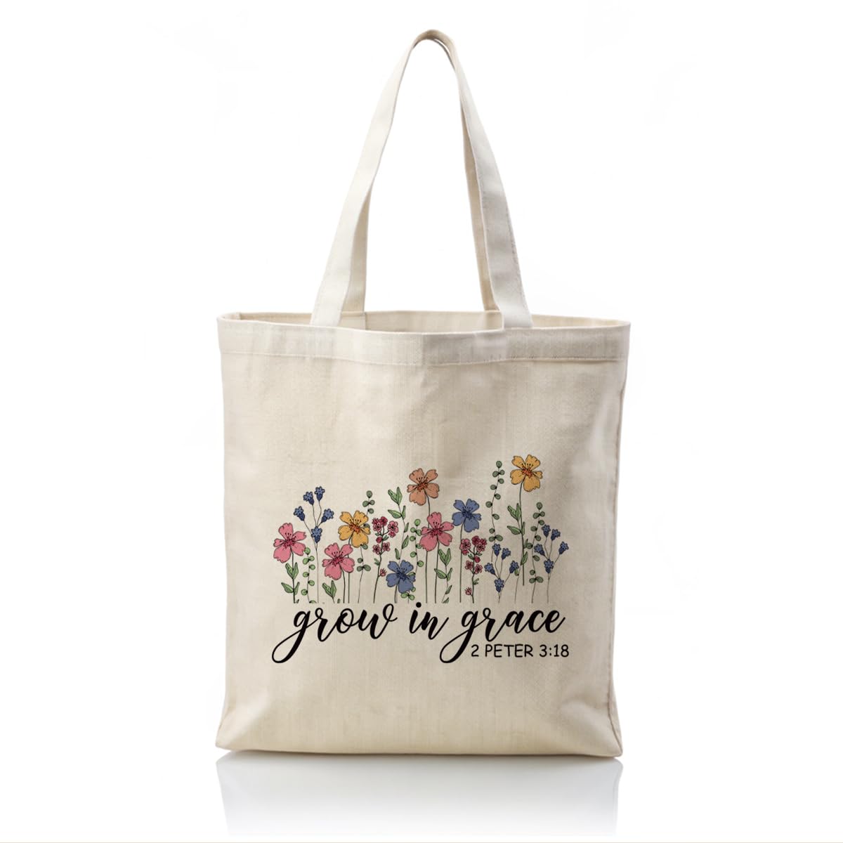 WDSXWH Canvas Tote Bag Aesthetic for Women,Reusable Canvas Cute Shoulder Bag for Grocery, Shopping, Beach & Daily Use