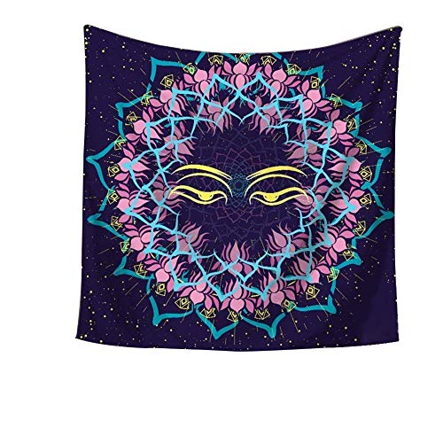 Arazzo indiano da appendere, motivo mandala