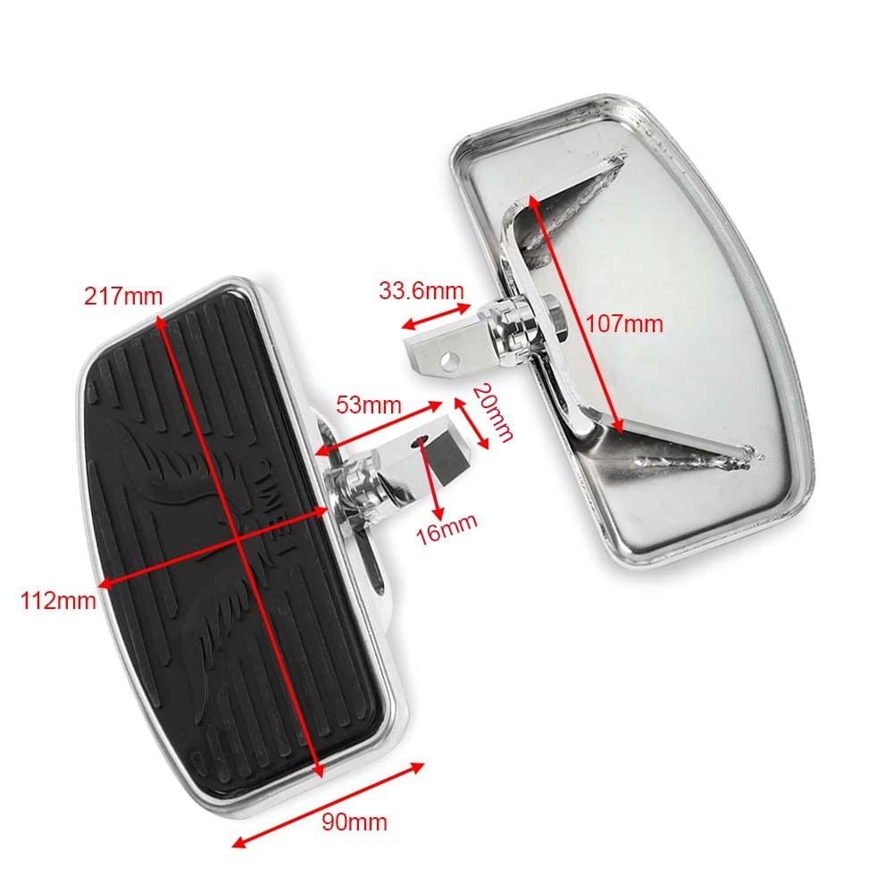 Trittbretter für Yamaha XVS 1100/125 Drag Star vorne hinten FB8