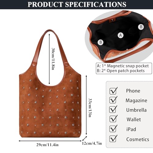 Image of Straw Tote Bags for Women, Summer Straw Purses and Handbags Shoulder Woven Raffia Beach Bag with Coin Purse