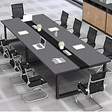 Photo Gallery zrbddef grande tavolo riunioni ufficio – tavolo conferenza moderno con passacavi,struttura in metallo robusta,design rettangolare nero-bianco per 8–12 persone (senza sedie) Photo Gallery zrbddef grande tavolo riunioni ufficio – tavolo conferenza moderno con passacavi,struttura in metallo robusta,design rettangolare nero-bianco per 8–12 persone (senza sedie)