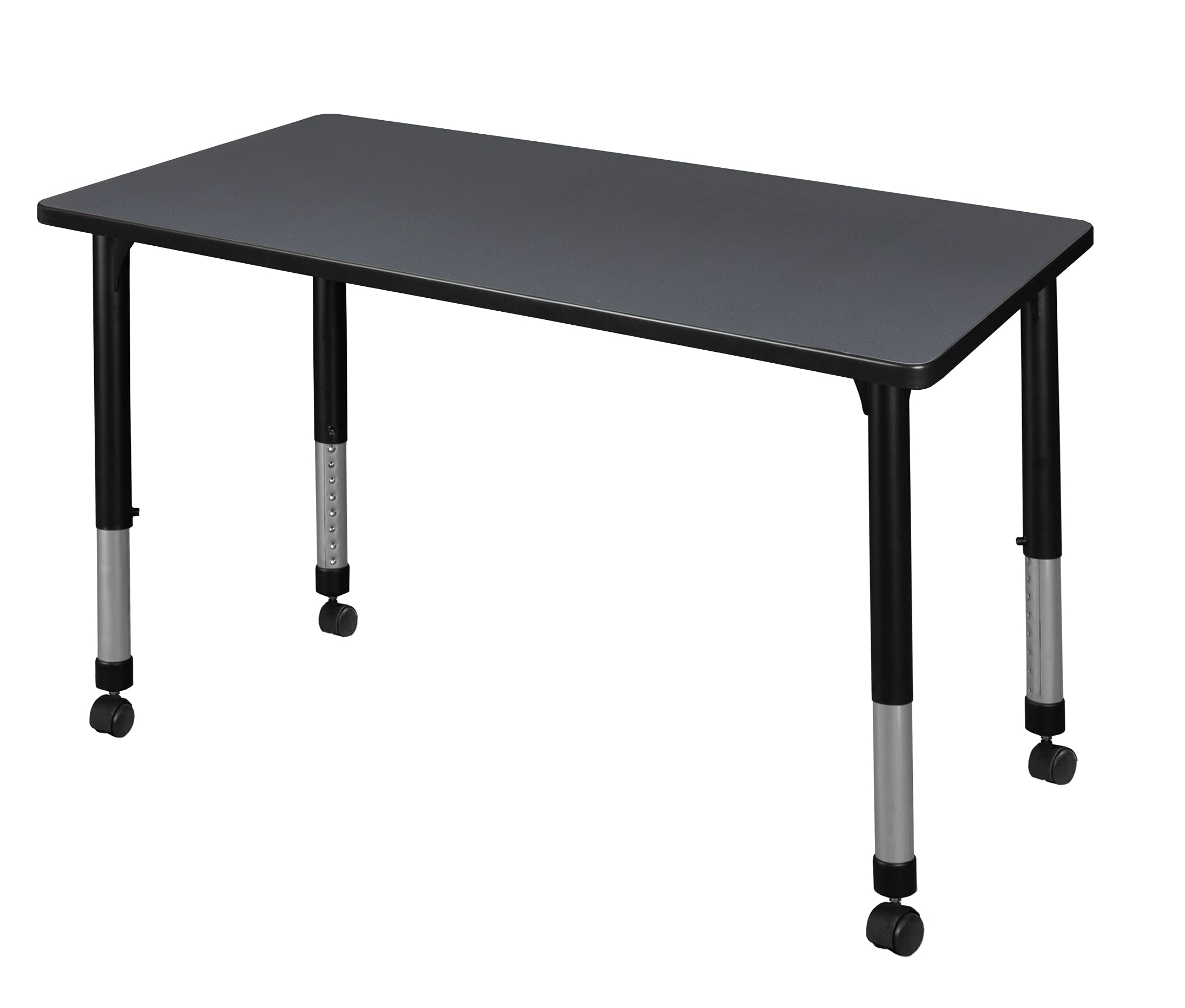 Regency Kee Height Adjustable Mobile Classroom Table, 42
