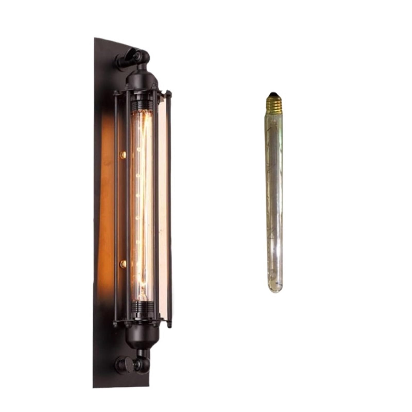 KOESRXNQW Antique Grow Flute Wall Lamp Wrought Iron American Industrial Style Retro Restaurant Corridor Aisle Lighting Decor Joy Flexible Adjustment