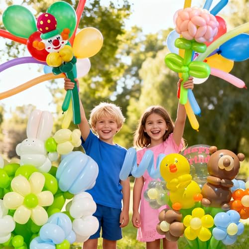 Image of Light Green Long Balloons Premium 260 Twisting Balloons Animals Magic for Birthday Kids Wedding Party Supply 100pcs