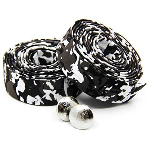 YAVO-EU Road Bike Handlebar Tape Camouflage Bicycle Cycling Handle Bar Wrap Comfort Series (white camouflage) Cover