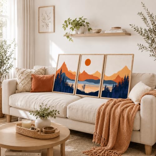 Image of Artsense Modern Landscape Wall Art for Living Room, Bedroom & Office Decor | Premium Artwork Print | Contemporary Nature Inspired Design | Ready to Display Home Decoration (A, 12X18 INCHES)