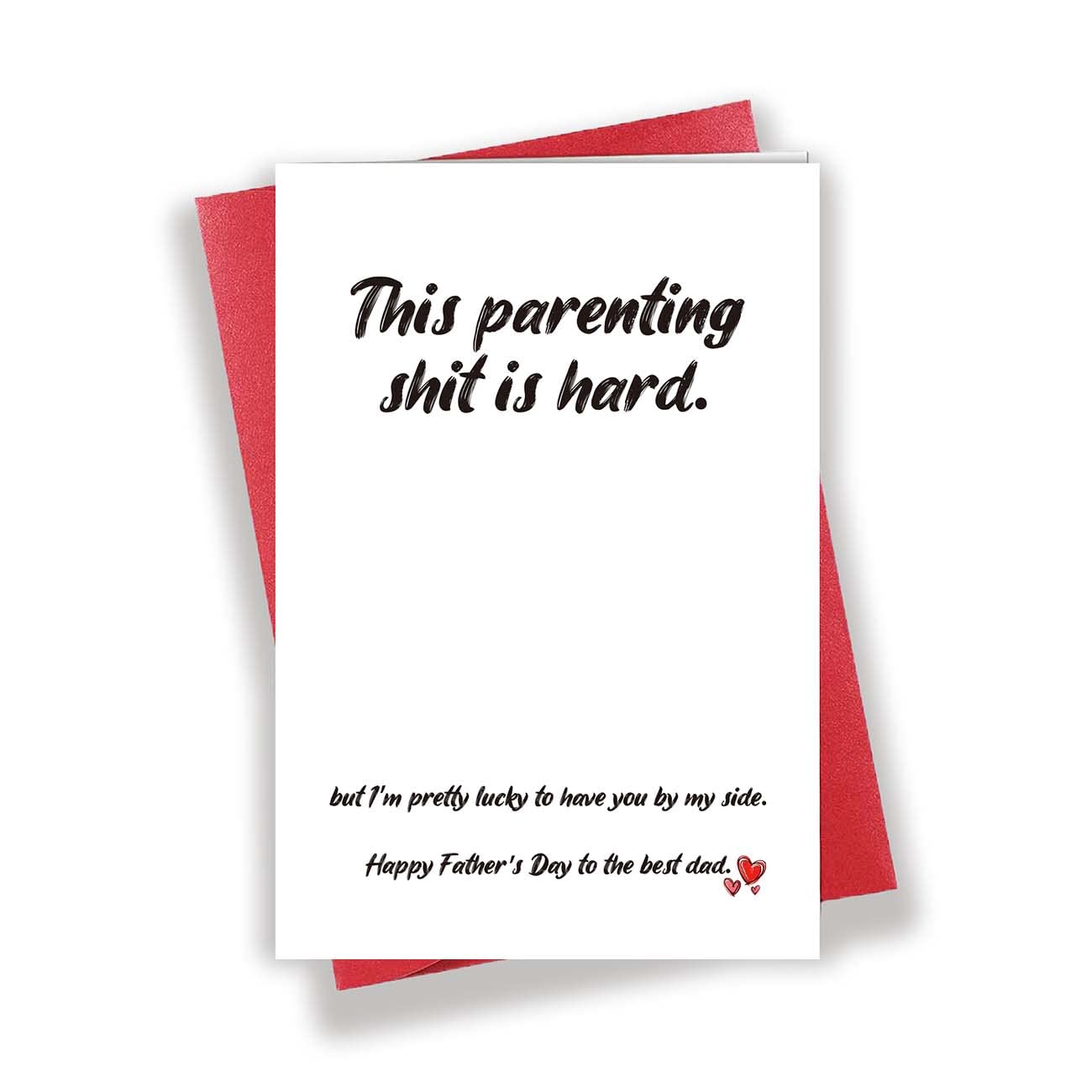 Longkado Happy Father’s Day for Husband, Funny Fathers Day Card, Naughty Parenting Card to The Best Dad, Humorous Greeting Card from Wife