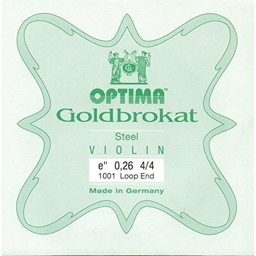 Lenzner Goldbrokat 4/4 Violin E String - Steel - #26(medium) Gauge - Loop End