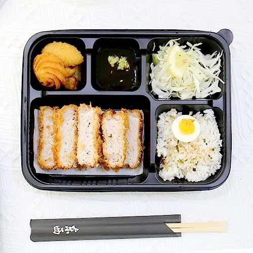 FEXTA 5 Compartment Meal Prep Containers With Lids - (200 Pack) Plastic Food Bento Boxes Stackable Reusable Disposable Microwaveable Safe by FEXTA - Image 7