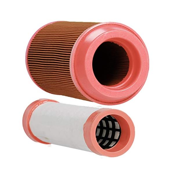 HIFROM Inner Outer Air Filter Cleaner Compatible with Kubota ZD1211 ZD1211L ZD1211R ZD1211RL D323 ZD326HL ZD326P ZD326RP ZD326S ZD331LP K3181-82240 & K3181-82250 Mower Tractor - Image 4