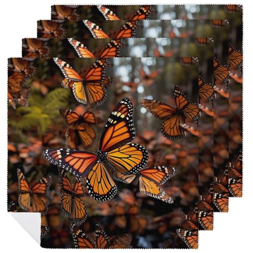 Servilletas de Tela Cuadradas 18.7 x 18.7 Pulg 4 Unidades miniatura 1