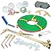 Makamsui Oxygen & Acetylene Torch Kit with Carry Box Regulators, Portable Welder-Tool Nozzles Regulator Hose Gauges Regulator Welding Hose Welding Glasses Storage Case and Accesseries Blue