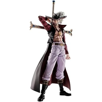 TAMASHII NATIONS - One Piece - S.H.Figuarts "Hawk Eyes" Dracule Mihawk - PVC &amp; ABS, Approx. 6.5 inches (165 mm), Painted Figu