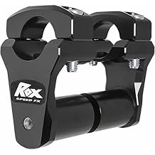 Rox Speed FX 1RP2PPS10K 2in. Pivoting Risers for 1-1/8in. Handlebars - Black