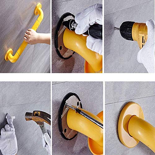 Rampe de support incurvée en acier inoxydable pour douche et baignoire