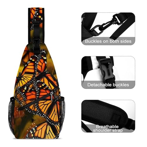 Mochila tipo bandolera blanca para senderismo y uso casual miniatura 3