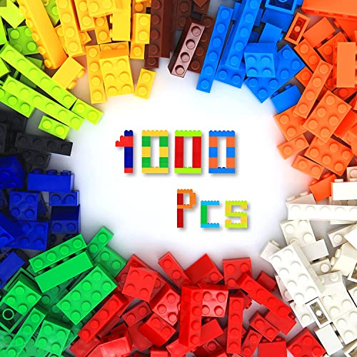 Weifeng Brique de Construction de 1000 Pièces,1.2KG Classic Building Blocks,Jouets de Blocs de Construction Compatible avec Toutes Les Grandes Marques,pour Les garçons et Les Filles à partir de 4 Ans Cover