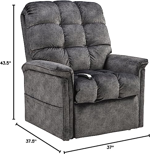 Sillón Plegable Tela Gris miniatura 2