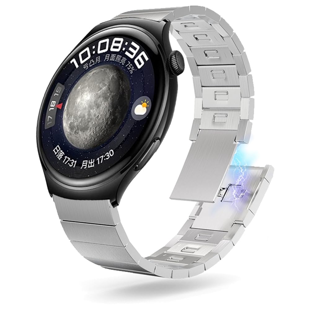 Bande magnétique en métal pour la Montre GT 46 mm / 42 mm 2e / Pro Active Active Acier en Acier