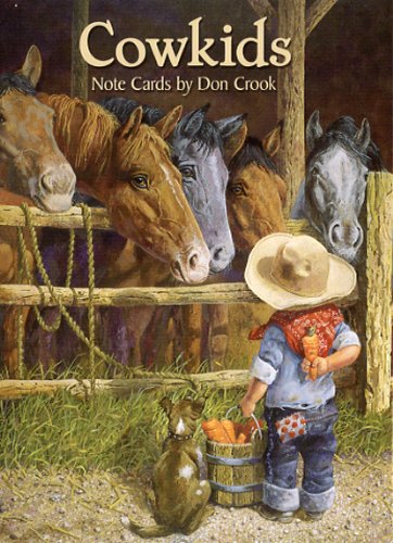 Cowkids by Don Crook - Blank Note Card Assortment by Leanin' Tree [ASN34611] - 12 Cards Featuring a Full-Color Interior and Colorful Envelope