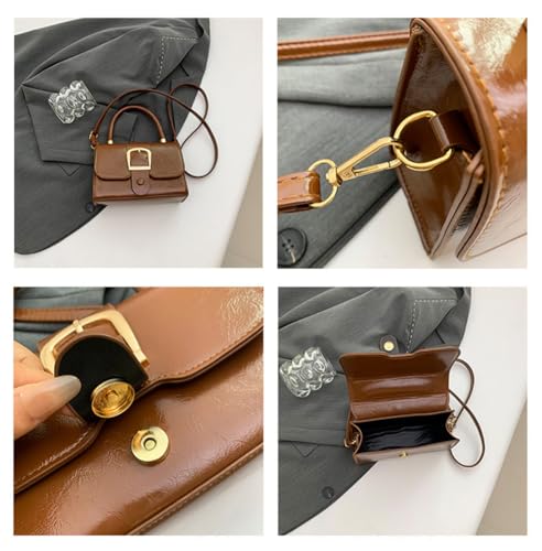 Image of Women Top Handle Clutch Handbag Cute Purse for Girls trendy Small Crossbody Bag