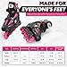 High Bounce Adjustable Inline Skate for Adults and Kids Lightweight Skates with Smooth Gel Wheels (Pink, X-Large (9-12) ABEC 7)