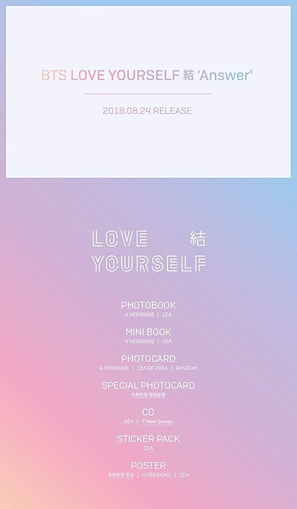 BTS バンタン 結 Answer ４枚セット 新品 Amazon.co.jp: 4枚セット 防弾少年団 BTS Love Yourself 結