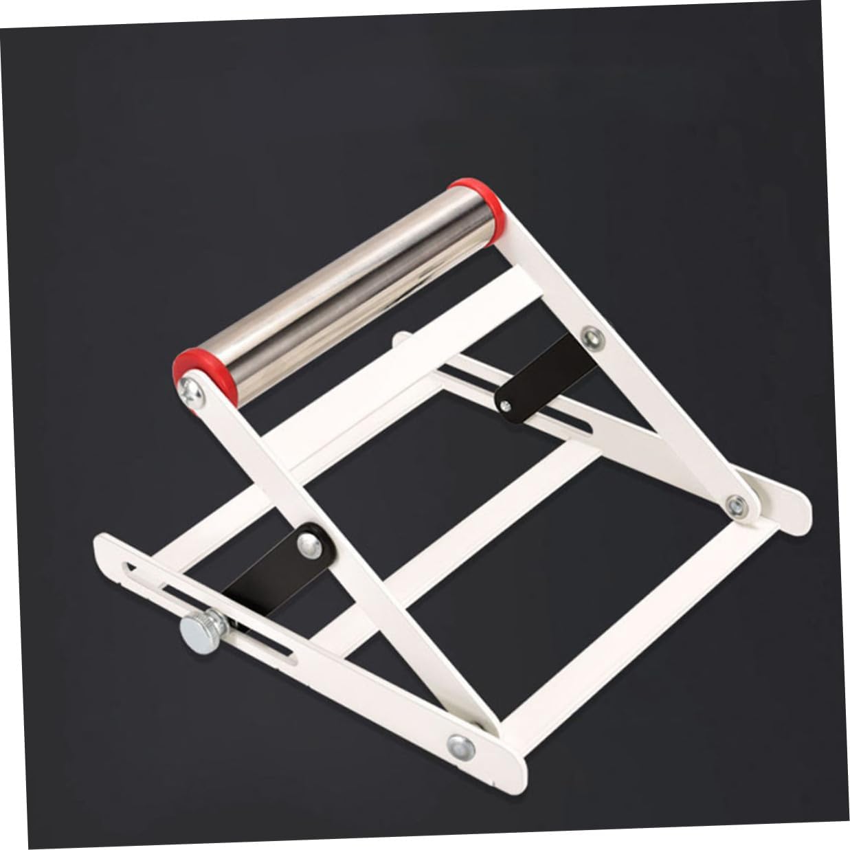 CALLARON Adjustable Cutting Machine Material Stand with Anti-slip Teeth Metal Support Bracket Portable Cutting Tool Holder for Workshop and Outdoor Use
