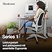 Steelcase Series 1 Ergonomischer Bürostuhl mit LiveBack Lumbalstütze und 4D-Armlehnen Onyx Schwarz
